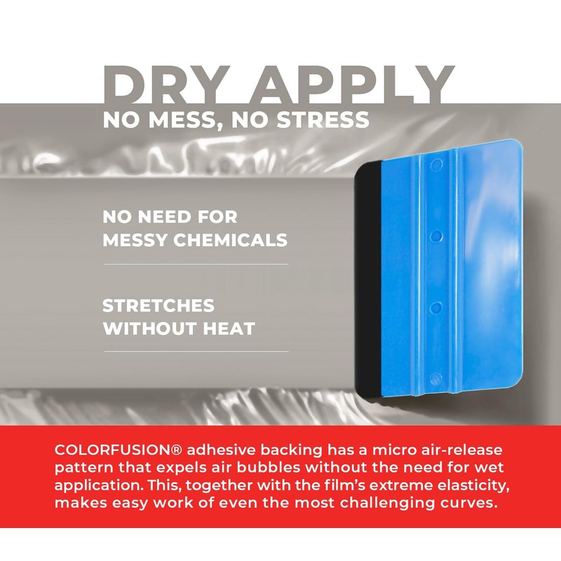 ColorFusion PPF by VViViD, Gloss Chalk Grey Dry Apply PPF