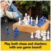Mindful Classics, Chess Checkers Board Game Set with Bamboo Wooden