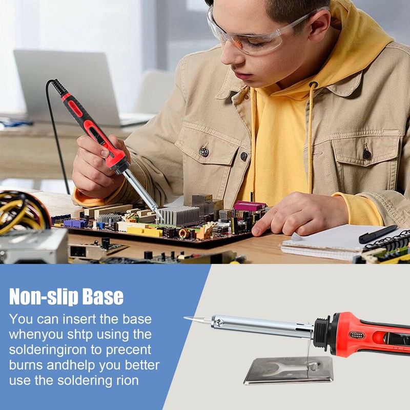 Plastic Welding, 100 W Multifunctional Soldering Iron Set, 3 Speed