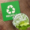 Unbranded Recycling Stickers For Trash Can 4'' X 4'' Square