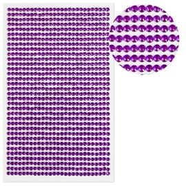 133 Rhinestone Sticker (Decal) Jewelry Type 0.1 inch (3 mm) [Purple]
