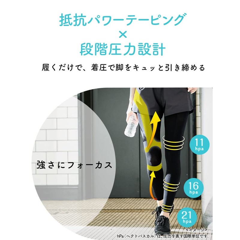 Compression Leggings, MediQtto Anytime Exercise, Active, L-LL
