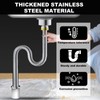 P-Trap, 201 stainless steel flexible sink pipe replacement kit, kitchen