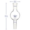 Labasics Borosilicate Glass Rotary Evaporator Bump Trap with 24/40 Standard