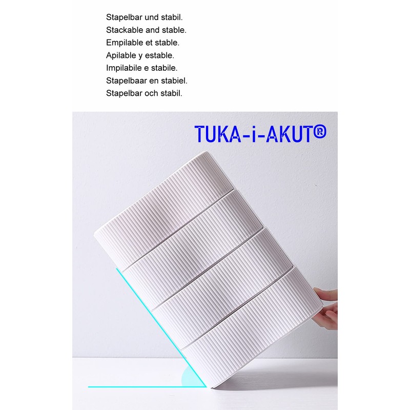 TUKA-i-AKUT TKD8610 Stackable Desktop Organiser Drawer Box Freely Combinable Desk