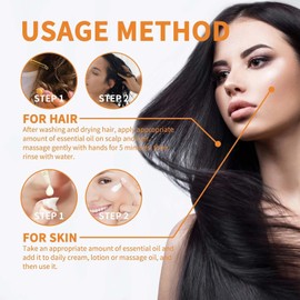 Aceite Capilar de Semillas de Calabaza, Nutre Suavemente, Deja un Aroma Sutil y Mejora el Aspecto del Cabello Seco y Dañado, de Textura Ligera, Apto para el Cabello y la Piel, 60 ml (2 pc)