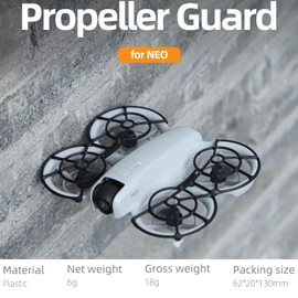 Neo Propeller Guard for DJI Neo, Prop Bumper Anti-Collision Protective Cover Ring for DJI NEO Accessories (Orange)