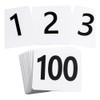 Giilayky 100Pcs Table Numbers 1-100,Plastic Table Numbers, Double Sided Table