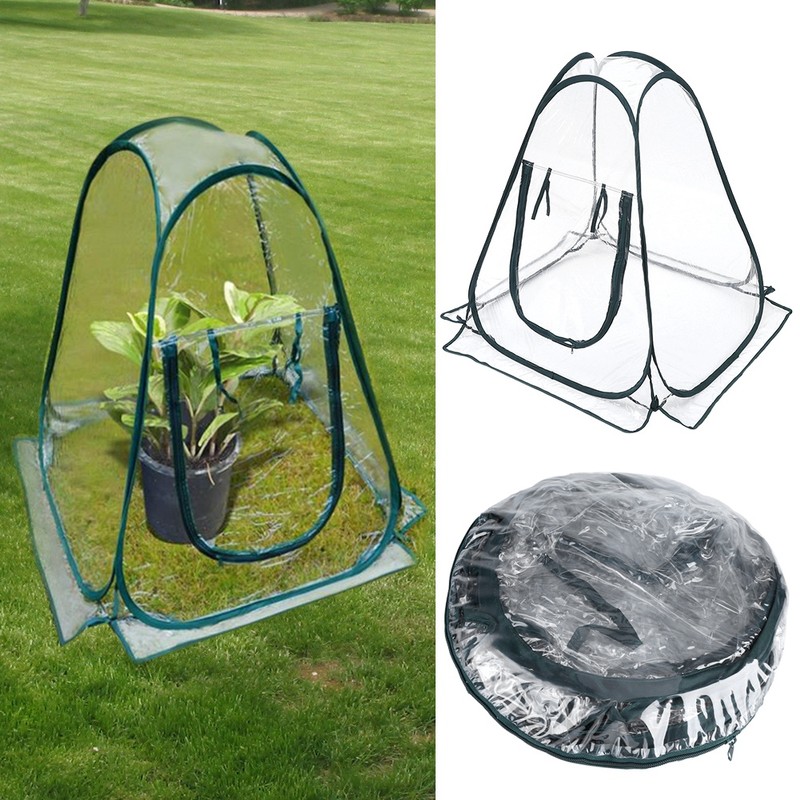 Mini Waterproof Garden Plants & Flowers Cover Tent Transparent PVC