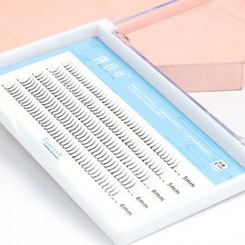 Single Fairy Lower Eyelashes 5-6mm Pure Handmade False Lashes Natural Soft Grafted Eyelash A/I Type Eyelashes Wispy Spiked Lashes Extension Prefabricated Fan-Shaped Lower Eyelashes Makeup Lashes (5mm*2 rows, 6mm*3 rows, Lower eyelashes①-0.07-J)