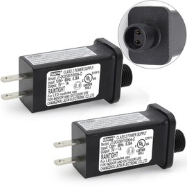 Pack of 2 5V 1A PremierAdapter CZJUTAI JT-DC050V1000 5V1A IP44 Low Voltage LED Driver US CA Plug Replacement for String Light, Projector Light, Fairy Lights (2)