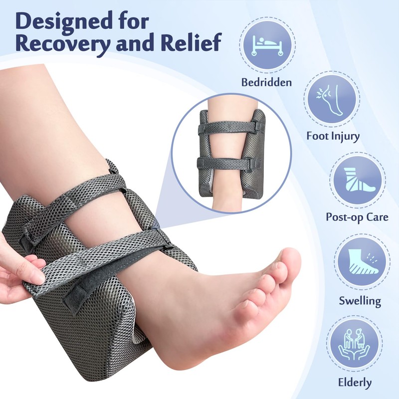 Mybow Ankle Pillow for Sleeping, Foot Elevation Pillows for Swelling,