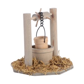NUOBESTY Mini Fairy Garden Wishing Well Miniature Wishing Well for Fairy Garden Accessory