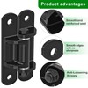 Insaga 6.7'' Heavy Duty Gate Hinges 1100LB Capacity, 6mm Steel