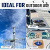 Salcod Bird Deterrent Outdoor 360° Wind-Powered Spinning Device, Stainless Steel
