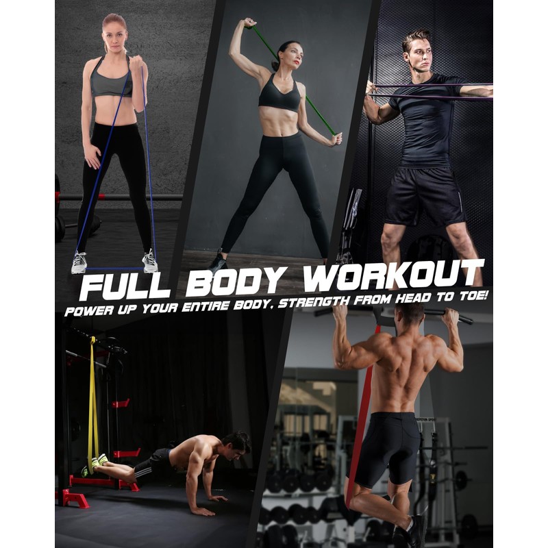 Resistance Bands Set - Pull Up Bands for Men Women,