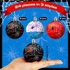 Spider Ball Ornaments 24PCS 2.4in Shatterproof Hanging Decor