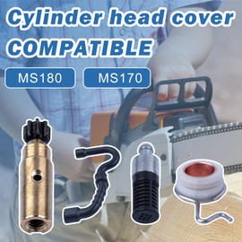 AUMEL Oil Pump Kit for Stihl MS180 MS170 017 018 with Worm Gear, Oil Filter, Fuel Line, Fuel Filter, Chainsaw Replacement Parts