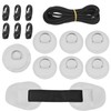 X AUTOHAUX 7pcs D-Ring PVC Patch Kayak Round Shape D