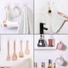ZEZOKK Adhesive Wall Hooks Adhesive Hooks Sticky 10PCS