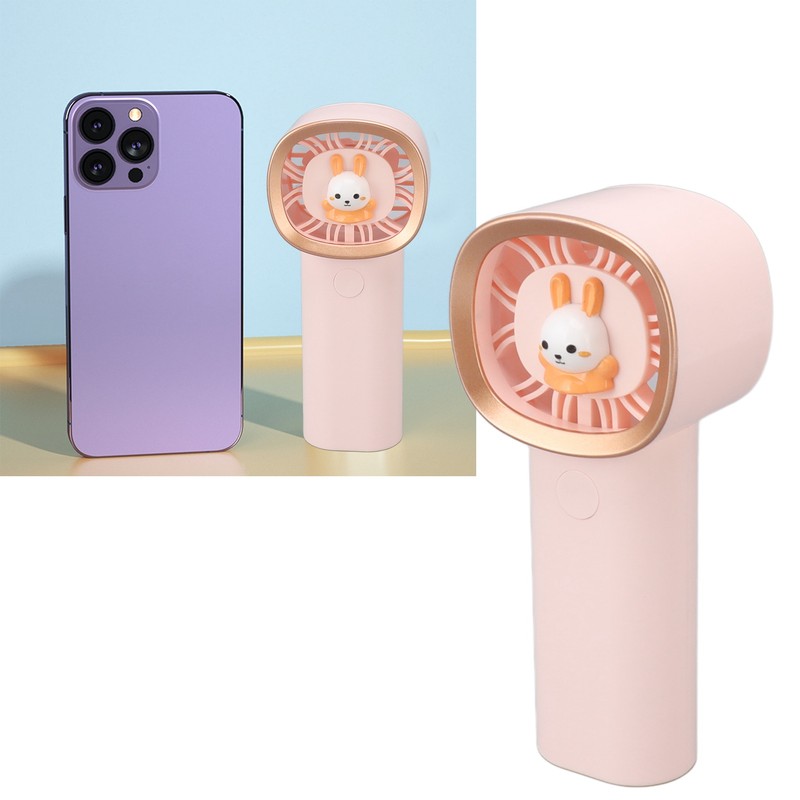 Hand Fan 3 Gear Adjustable USB Charging Cute Mini Handheld
