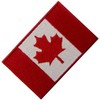 Canada Flag Embroidered Patch Canadian Maple Leaf Embroidered Fastener Hook