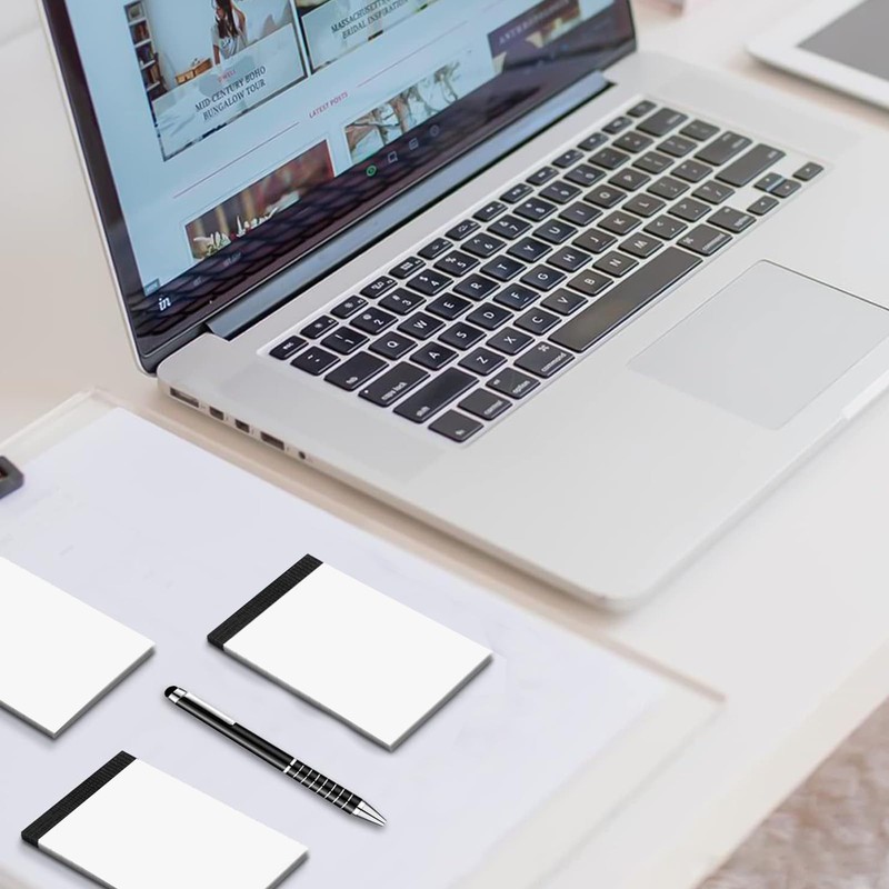 WUPENGZON Pack of 8 A7 Blank Small Notepads, 30 Sheets