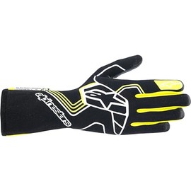 Alpinestars Tech-1 Race V4 Racing Gloves (Black/Yellow Fluo, XX-Large)