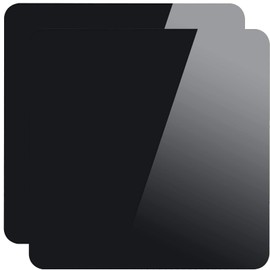 2 Packs 12 x 12 Inch Acrylic Black Reflective Display Table Riser for Professional Product Photography, KINJOEK 30x30CM Background Boards for Product Table Top Photography Shooting