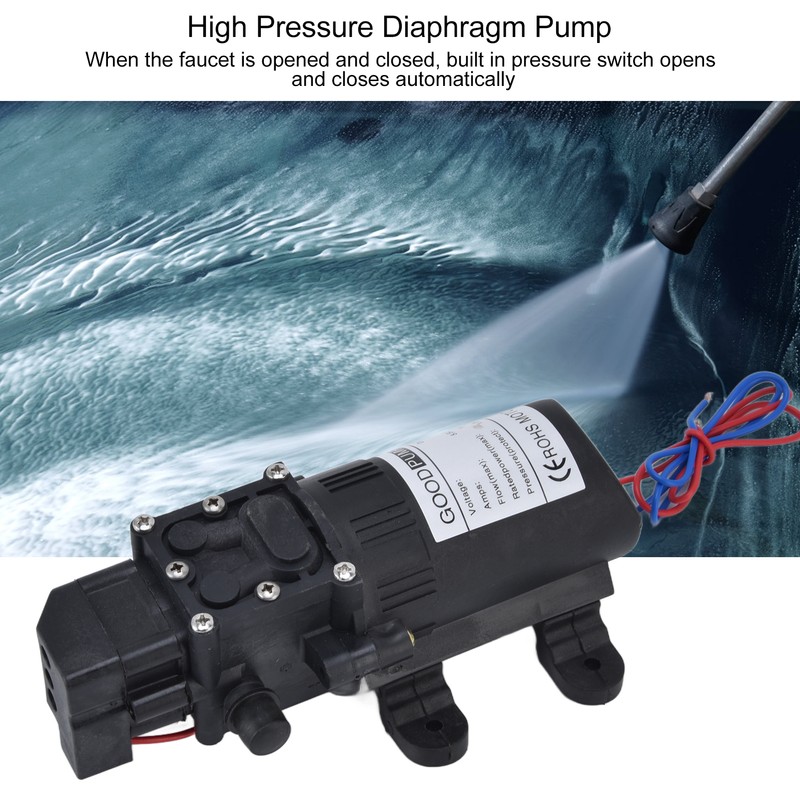 Electric Diaphragm Pump High Pressure 1.0Mpa 5.5L/Min Intelligent Miniature Water