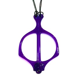 Eyekepper Handhold Magnifier Folding Reading Glasses Metalless Screwless Readers with Neck Strap - Purple +2.00