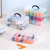 Daletu Sorting Boxes for Small Parts with Lid, Plastic Storage