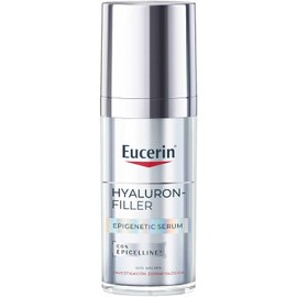 **Eucerin Hyaluron Filler Epigenetic Serum Anti-Aging (30 ml)** – Sérum ligero de rápida absorción con Epicelline y Ácido Hialurónico, adecuado para todo tipo de piel.
