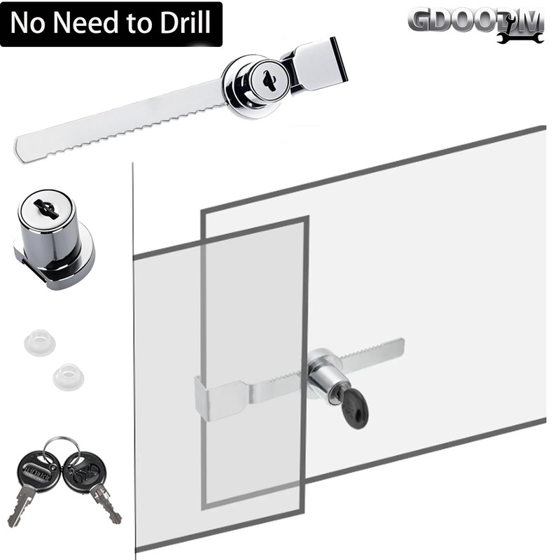 16 Pack Display Case Locks, Showcase Lock Sliding Glass Door