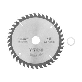 OTOTEC 1 Set TCT Special Circular Saw Blade 136 x 20 x 1.6 mm 40T Compatible with Makita DSS501Z MAX 7000RPM for Cutting Wood Plastic Aluminium Copper
