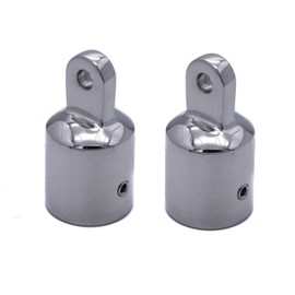 2pcs 22mm Bimini Eye end Cap Stainless Steel Marine Grade Boat Fitting fits 7/8" inch Tube Pipe