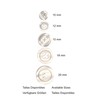 50 Mother of Pearl Buttons - 5 Sizes and 11