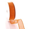 Ribbon Traditions 1.5" Wired Burlap Ribbon Fall Orange 10 Yards