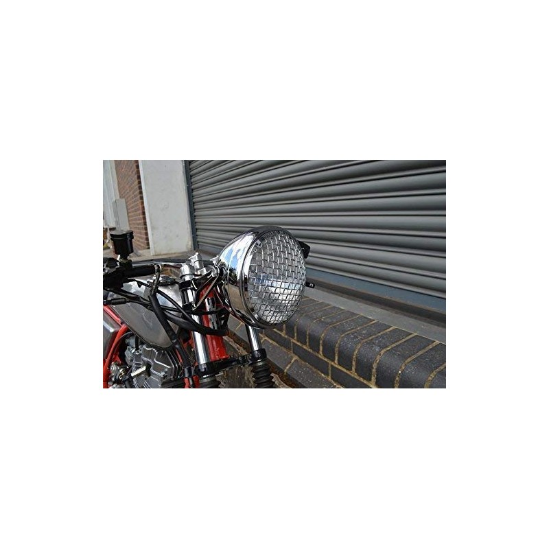 Alchemy Parts 5.75" INCH Guard Metal Headlight Cover for Scrambler