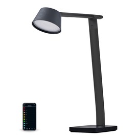 Bostitch Black+Decker Verve Designer Smart Desk Lamp, Compatible with Alexa, Auto-Circadian Mode, True White LED + 16M RGB Colors, USB Charging Port, Certified for Humans
