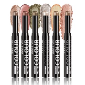 COOL STORY Eye Shadow Stick Cream Eyeshadow Set Brightener Highlighter Makeup Metallic