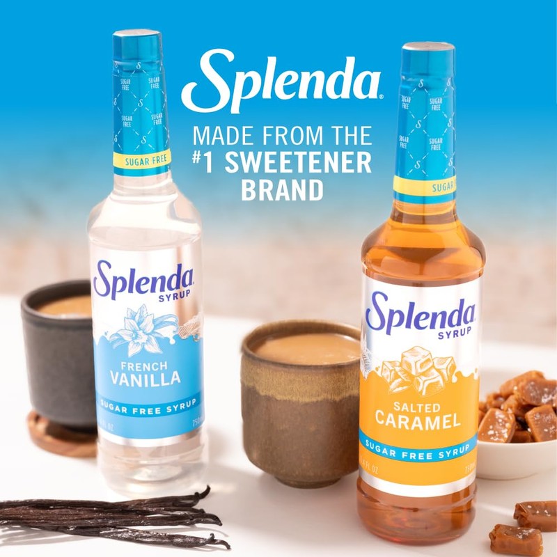 Splenda Coffee Syrup, French Vanilla, Sugar Free, Flavored Liquid Syrups