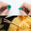 FRUHLING Pack of 50 Colourful Knitting Needles Point Protection Mesh