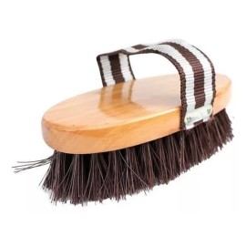 Navetsa Cepillo Para Caballo Sintético Cerda Dura Mango De Madera