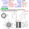 15Amp 19mm Latching Push Button Switch 110/120V AC Power Button