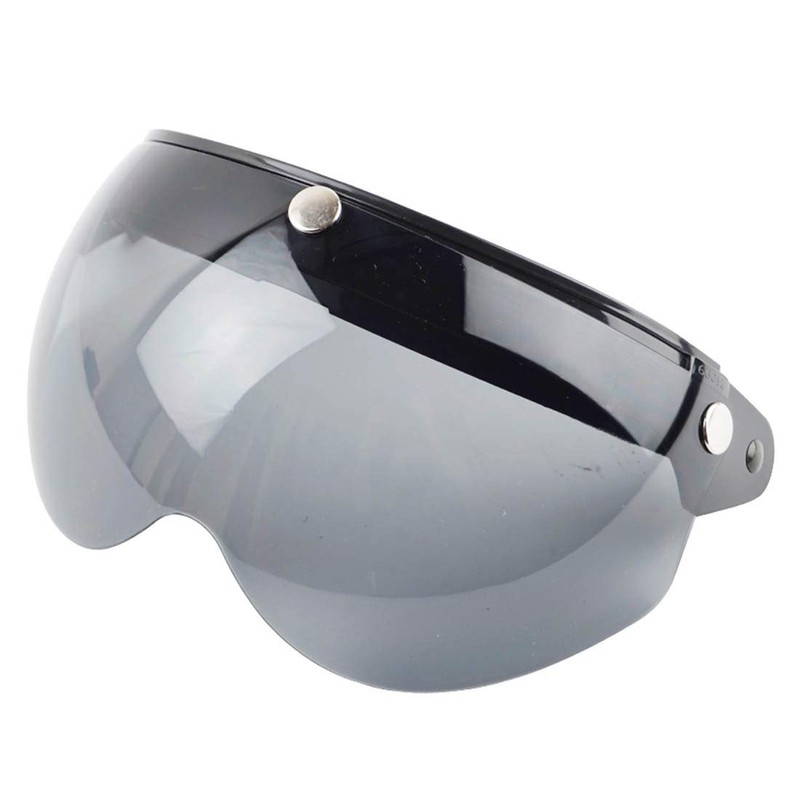 VCOROS Universal Motorcycle Retro Pilot-Style Standard 3 Snap-Button Visor Flip