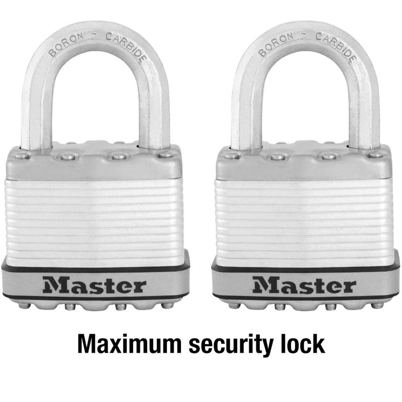 Master Lock M5XT Magnum Heavy Duty Outdoor Padlock with Key,