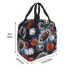 Sports Balls Lunch Box Basketball Baseball Football Soccer Insulated Lunch
