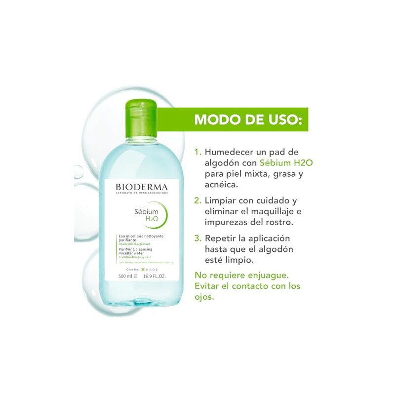 Sebium H2O Agua micelar 500ml