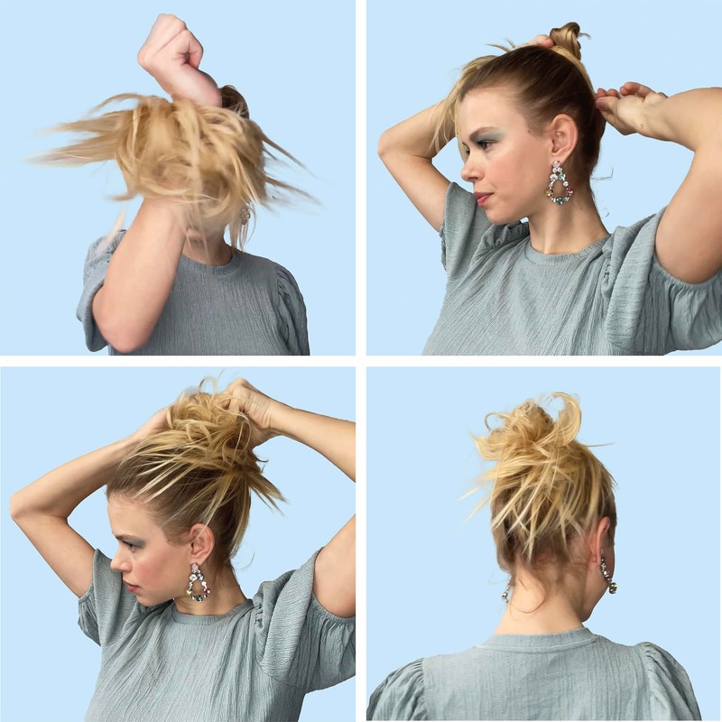 PRETTYSHOP Hairpiece Hair Scrunchie Updo Bridal Hairstyles Voluminous Curly Messy